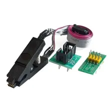 Pinça Clip Para Gravador Eeprom Soic8 Sop8 + 2 Adaptadores Foto mini 1