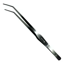Pinça Curva Inox Precisão 27cm Culinária Aquários Maquetes Foto mini 1