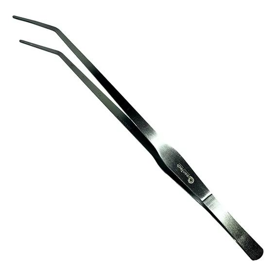 Pinça Curva Inox Precisão 27cm Culinária Aquários Maquetes Foto 1