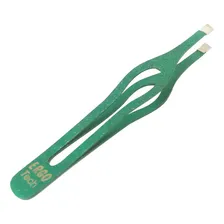 Pinça De Sobrancelha Solingem Edel Ergo Tech Obliqua Verde Foto mini 1