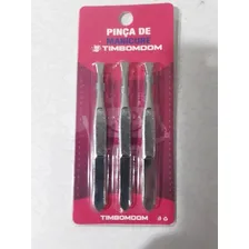Pinça De Sobrancelhas Timbomdom Kit Pinça De Manicure Com 3 Unidades De Ferro Foto mini 1