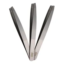 Pinça Edel Solingen Lisa Aço Inox Ponta Diagonal / Chanfrada Foto mini 1
