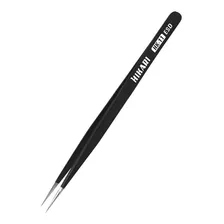 Pinça Esd Antiestática Preta Ponta Reta 140mm Hk-11 Hikari Foto mini  2