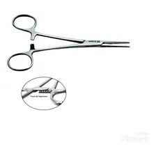 Pinça Inox Crile 14 Cm Reta C/trava Foto mini 3