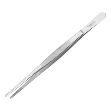 Pinça Inox Culinária Empratamento Reta Ponta Serrilha 20 Cm. Cor Prateado Foto mini 1