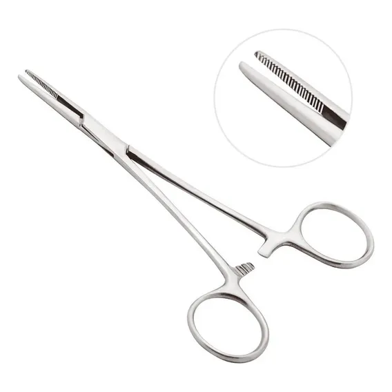 Pinça Kelly Reta 14cm Aço Inox Foto 1
