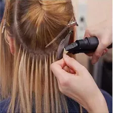 Pinça Para Mega Hair Ponta Curva Profissional Foto mini 4