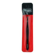 Pinça Para Sobrancelha Solingen Preta Chanfrada Profissional Foto mini  3