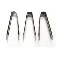Pinça Pegador Para Servir Churrasco Em Inox Kit 3 Unidades Foto  mini 1