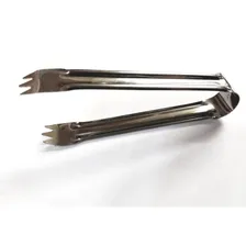 Pinça Pegador Para Servir Churrasco Em Inox Kit 3 Unidades Foto mini 4