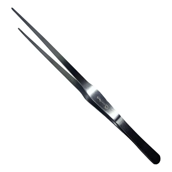Pinça Reta Inox Precisão 27cm Culinária Aquários Maquetes Foto 1