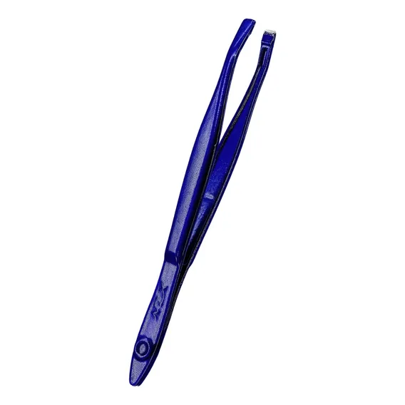 Pinça Sobrancelha Profissional Xzn - Azul Liso Foto 1