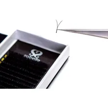 Pinça Vetus Reta 1-sa Para Extensão Alongamento De Cílios Cor Prateado Lisa Foto mini  2