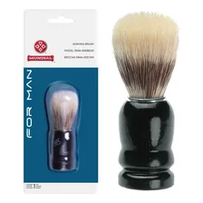 Pincel Barbear For Man Flex Retro Cabo Madeira Mundial Foto  mini 1