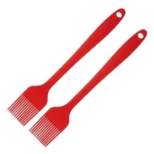 Pincel Culinario De Silicone Vermelho Kit 02 Un Foto  mini 1