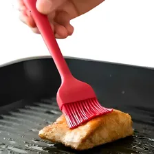 Pincel Culinario De Silicone Vermelho Kit 02 Un Foto mini 4