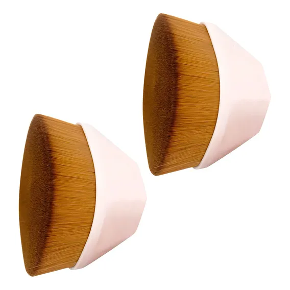 Pincel Maquiagem Kabuki Hexagonal Base Blush Corretivo 2un Foto 1