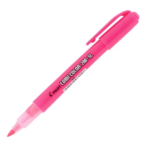 Pincel Marca Texto 200-sl Lumi Color - Rosa - Pilot Foto 1