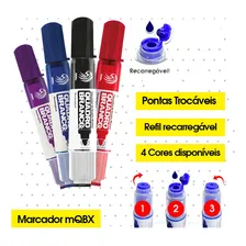 Pincel Marcador De Quadro Branco - Qbx Cor Preto Foto mini 3
