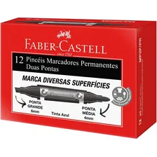 Pincel Marcador Permanente Duas Pontas Preto Foto  mini 1