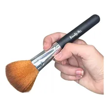 Pincel Para Maquiagem Blush Corretivo Base Pó Profissional Cor Preto Foto mini  3