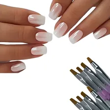 Pincel Para Unha Gel Uv Led Acrigel Fibra Porcelana NÂș 6 Foto mini 2