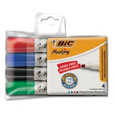 Pincel Quadro Branco 2,0 Mm 4 Cores Bic Foto  mini 1