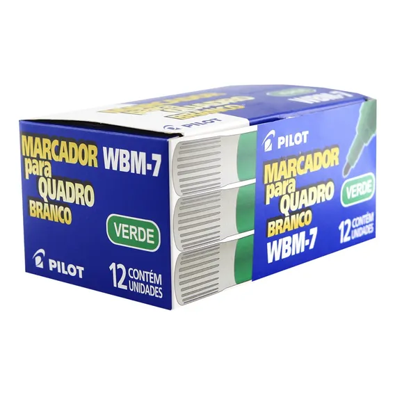 Pincel Quadro Branco Wbm-7 Recarregavel Verde Cx 12 Unid Foto 1