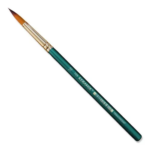 Pincel Redondo Para Aquarela Keramik 705 N 10 Linha Premium Foto 1