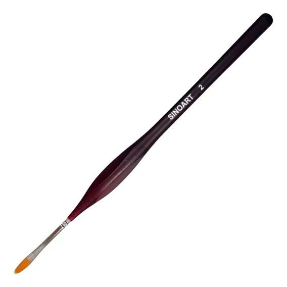 Pincel Sintético Artist Língua De Gato Sinoart Sfb0193-02 Cerdas Marrom Foto 1