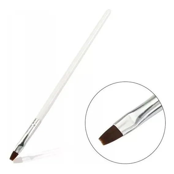 Pincel Unha Gel Uv Led Acrigel Fibra Profissional Foto 1