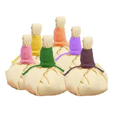 Pindas Chinesas Ervas Naturais E Sal Marinho Para Massagem Foto  mini 1