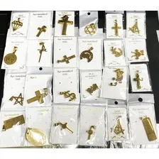 Pingente Aço Inox Dourado Kit 15 Un Atacado Foto mini 3