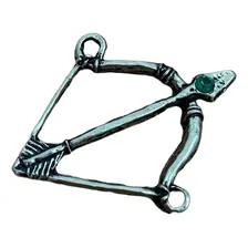 Pingente Arco E Flecha 4cm Oxóssi Caboclos Guia Umbanda Foto  mini 1