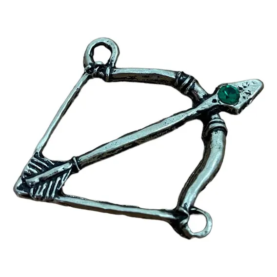 Pingente Arco E Flecha 4cm Oxóssi Caboclos Guia Umbanda Foto 1