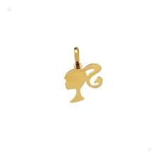 Pingente Barbie De Ouro 18k/750 Com E Certificado Amagold Cor Amarelo Foto mini 1