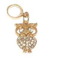 Pingente Berloque Coruja Professora Pedagogia Folhada Ouro Cor Dourado Foto mini 1