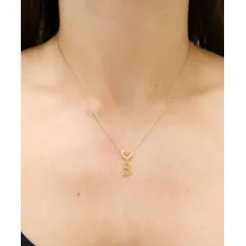 Pingente Cachorro Passante Coração Em Ouro 18k Cor Amarelo Foto mini 4