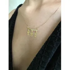 Pingente Canga 18k 3 Filhos Meninos Meninas Em Ouro Joias750 Cor Amarelo Foto mini 2