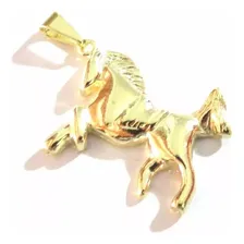Pingente Cavalo Country Cavalgando Folheado Ouro 18k Foto mini 1