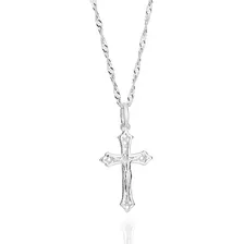 Pingente Crucifixo De Prata Maciça 925 840179 Rommanel Foto mini 2