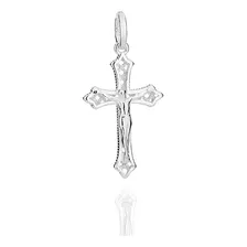 Pingente Crucifixo De Prata Maciça 925 840179 Rommanel Foto mini 1