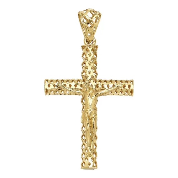 Pingente Crucifixo Em Ouro 18k Foto 1