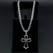 Pingente Crucifixo Prata 925 Legitima Cruz Maciça Pura Top Foto mini 2