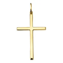 Pingente Cruz 6cm Ouro 18k Foto  mini 1