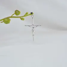 Pingente Cruz Com Cristo Aço Inox Foto mini  2