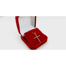 Pingente Cruz Para Corrente Fio Torcido Ouro 18k-750 Cor Dourado Foto mini 3