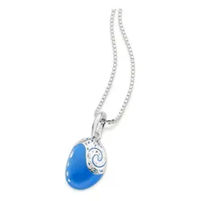Pingente Da Moana Prata Com Aplicação Azul; 840178 Rommanel Cor Azul Foto mini 4