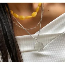 Pingente De Prata 925 Medalha Oração Pai Nosso Grande Foto mini 2