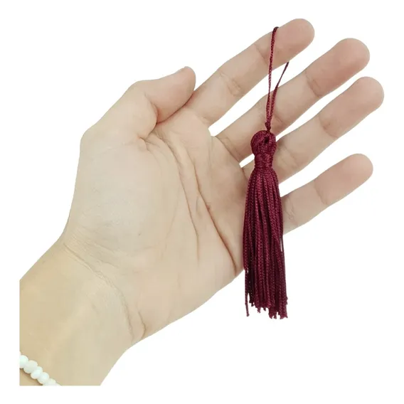 Pingente De Seda Tassel - Franja- 100 Unidades - Nybc Cor Vermelho Bordô Foto 1
